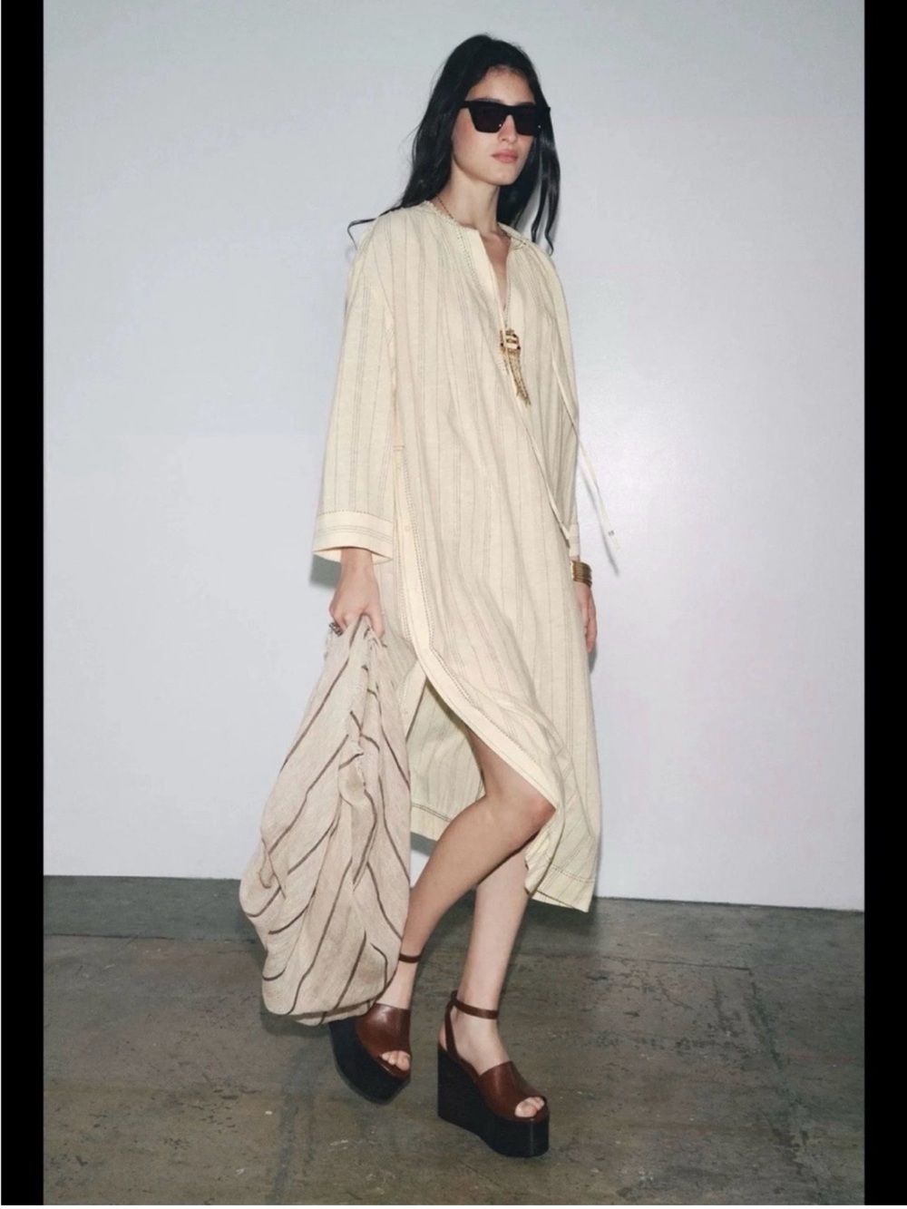 ZARA ZW Collection Linen TUNIC Dress NWT ❗️ Ref: 4786/247
